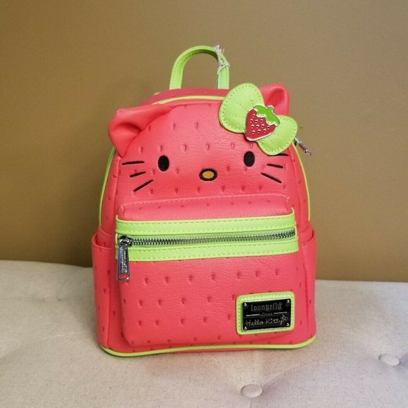 Hello Kitty Loungefly Strawberry Backpack NEW - Picture 12 of 12